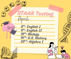 STAAR Test Schedule